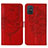 Funda de Cuero Cartera con Soporte Mariposa Carcasa Y01B para Samsung Galaxy A71 4G A715 Rojo