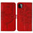 Funda de Cuero Cartera con Soporte Mariposa Carcasa Y01B para Samsung Galaxy F42 5G Rojo