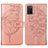 Funda de Cuero Cartera con Soporte Mariposa Carcasa Y01B para Samsung Galaxy M02s Oro Rosa