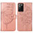 Funda de Cuero Cartera con Soporte Mariposa Carcasa Y01B para Samsung Galaxy Note 20 Ultra 5G Oro Rosa