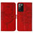 Funda de Cuero Cartera con Soporte Mariposa Carcasa Y01B para Samsung Galaxy Note 20 Ultra 5G Rojo