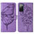 Funda de Cuero Cartera con Soporte Mariposa Carcasa Y01B para Samsung Galaxy S20 FE (2022) 5G Purpura Claro