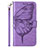 Funda de Cuero Cartera con Soporte Mariposa Carcasa Y02B para Google Pixel 8 5G Purpura Claro