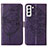 Funda de Cuero Cartera con Soporte Mariposa Carcasa Y06B para Samsung Galaxy S21 5G Morado