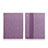 Funda de Cuero Cartera con Soporte para Apple iPad 3 Morado