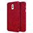 Funda de Cuero Cartera con Soporte para Samsung Galaxy J7 Plus Rojo