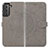 Funda de Cuero Cartera con Soporte Patron de Moda Carcasa A01D para Samsung Galaxy S21 Plus 5G Gris