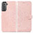 Funda de Cuero Cartera con Soporte Patron de Moda Carcasa A01D para Samsung Galaxy S21 Plus 5G Rosa