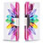 Funda de Cuero Cartera con Soporte Patron de Moda Carcasa B01F para Samsung Galaxy A12 5G Multicolor