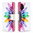 Funda de Cuero Cartera con Soporte Patron de Moda Carcasa B01F para Samsung Galaxy A13 4G Multicolor