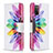 Funda de Cuero Cartera con Soporte Patron de Moda Carcasa B01F para Samsung Galaxy F02S SM-E025F Multicolor