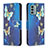 Funda de Cuero Cartera con Soporte Patron de Moda Carcasa B03F para Nokia G22 Azul Cielo