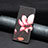 Funda de Cuero Cartera con Soporte Patron de Moda Carcasa B03F para Xiaomi Poco X5 5G Rojo