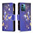 Funda de Cuero Cartera con Soporte Patron de Moda Carcasa B04F para Nokia G11 Azul Real