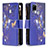 Funda de Cuero Cartera con Soporte Patron de Moda Carcasa B04F para Realme 7i RMX2193 Azul Real