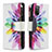 Funda de Cuero Cartera con Soporte Patron de Moda Carcasa B04F para Samsung Galaxy A02s Multicolor