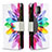 Funda de Cuero Cartera con Soporte Patron de Moda Carcasa B04F para Samsung Galaxy A42 5G Multicolor