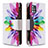 Funda de Cuero Cartera con Soporte Patron de Moda Carcasa B04F para Samsung Galaxy A51 4G Multicolor