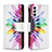 Funda de Cuero Cartera con Soporte Patron de Moda Carcasa B04F para Samsung Galaxy F23 5G Multicolor