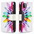 Funda de Cuero Cartera con Soporte Patron de Moda Carcasa B04F para Samsung Galaxy F42 5G Multicolor