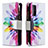 Funda de Cuero Cartera con Soporte Patron de Moda Carcasa B04F para Samsung Galaxy S20 FE 5G Multicolor