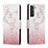 Funda de Cuero Cartera con Soporte Patron de Moda Carcasa H01X para Samsung Galaxy S23 Plus 5G Rosa