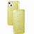 Funda de Cuero Cartera con Soporte Patron de Moda Carcasa H02 para Apple iPhone 15 Amarillo