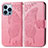 Funda de Cuero Cartera con Soporte Patron de Moda Carcasa H07 para Apple iPhone 13 Pro Rosa