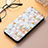 Funda de Cuero Cartera con Soporte Patron de Moda Carcasa H09 para Apple iPhone 14 Pro Max Blanco