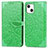 Funda de Cuero Cartera con Soporte Patron de Moda Carcasa H13 para Apple iPhone 13 Verde