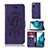 Funda de Cuero Cartera con Soporte Patron de Moda Carcasa JX1 para Samsung Galaxy S20 FE 4G Morado