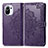 Funda de Cuero Cartera con Soporte Patron de Moda Carcasa L01 para Xiaomi Mi 11 Lite 4G Morado