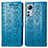 Funda de Cuero Cartera con Soporte Patron de Moda Carcasa L01 para Xiaomi Mi 12 5G Azul
