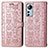 Funda de Cuero Cartera con Soporte Patron de Moda Carcasa L01 para Xiaomi Mi 12 Lite 5G Rosa