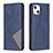 Funda de Cuero Cartera con Soporte Patron de Moda Carcasa L04 para Apple iPhone 13 Mini Azul