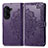 Funda de Cuero Cartera con Soporte Patron de Moda Carcasa para Asus ZenFone 10 Morado