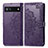 Funda de Cuero Cartera con Soporte Patron de Moda Carcasa para Google Pixel 6a 5G Morado