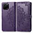 Funda de Cuero Cartera con Soporte Patron de Moda Carcasa para Huawei Enjoy 50z Morado