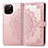 Funda de Cuero Cartera con Soporte Patron de Moda Carcasa para Huawei Enjoy 50z Oro Rosa