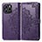 Funda de Cuero Cartera con Soporte Patron de Moda Carcasa para Huawei Honor 60 SE 5G Morado