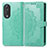 Funda de Cuero Cartera con Soporte Patron de Moda Carcasa para Huawei Honor 90 5G Verde