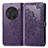 Funda de Cuero Cartera con Soporte Patron de Moda Carcasa para Huawei Honor Magic3 5G Morado