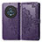 Funda de Cuero Cartera con Soporte Patron de Moda Carcasa para Huawei Honor Magic5 5G Morado