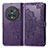 Funda de Cuero Cartera con Soporte Patron de Moda Carcasa para Huawei Honor Magic5 Pro 5G Morado