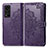 Funda de Cuero Cartera con Soporte Patron de Moda Carcasa para Huawei Honor V40 5G Morado