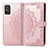 Funda de Cuero Cartera con Soporte Patron de Moda Carcasa para Huawei Honor X10 Max 5G Oro Rosa