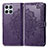 Funda de Cuero Cartera con Soporte Patron de Moda Carcasa para Huawei Honor X8 4G Morado