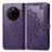 Funda de Cuero Cartera con Soporte Patron de Moda Carcasa para Huawei Mate 50 Morado