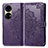 Funda de Cuero Cartera con Soporte Patron de Moda Carcasa para Huawei P50 Morado