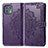 Funda de Cuero Cartera con Soporte Patron de Moda Carcasa para Motorola Moto Edge 20 Lite 5G Morado